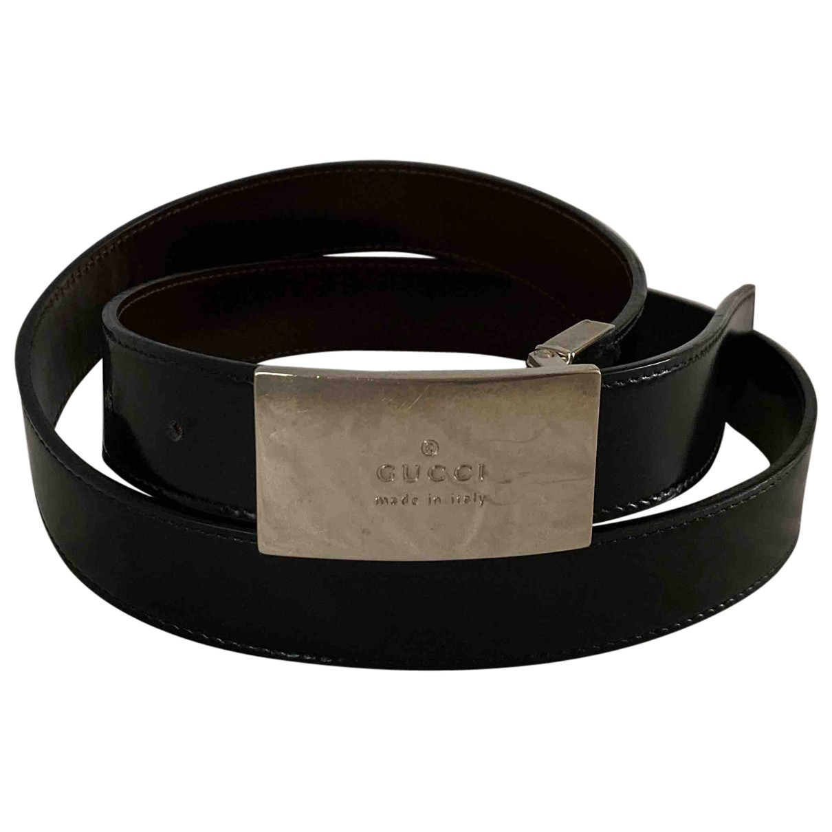 Leather belt Gucci Black size 100 cm in 